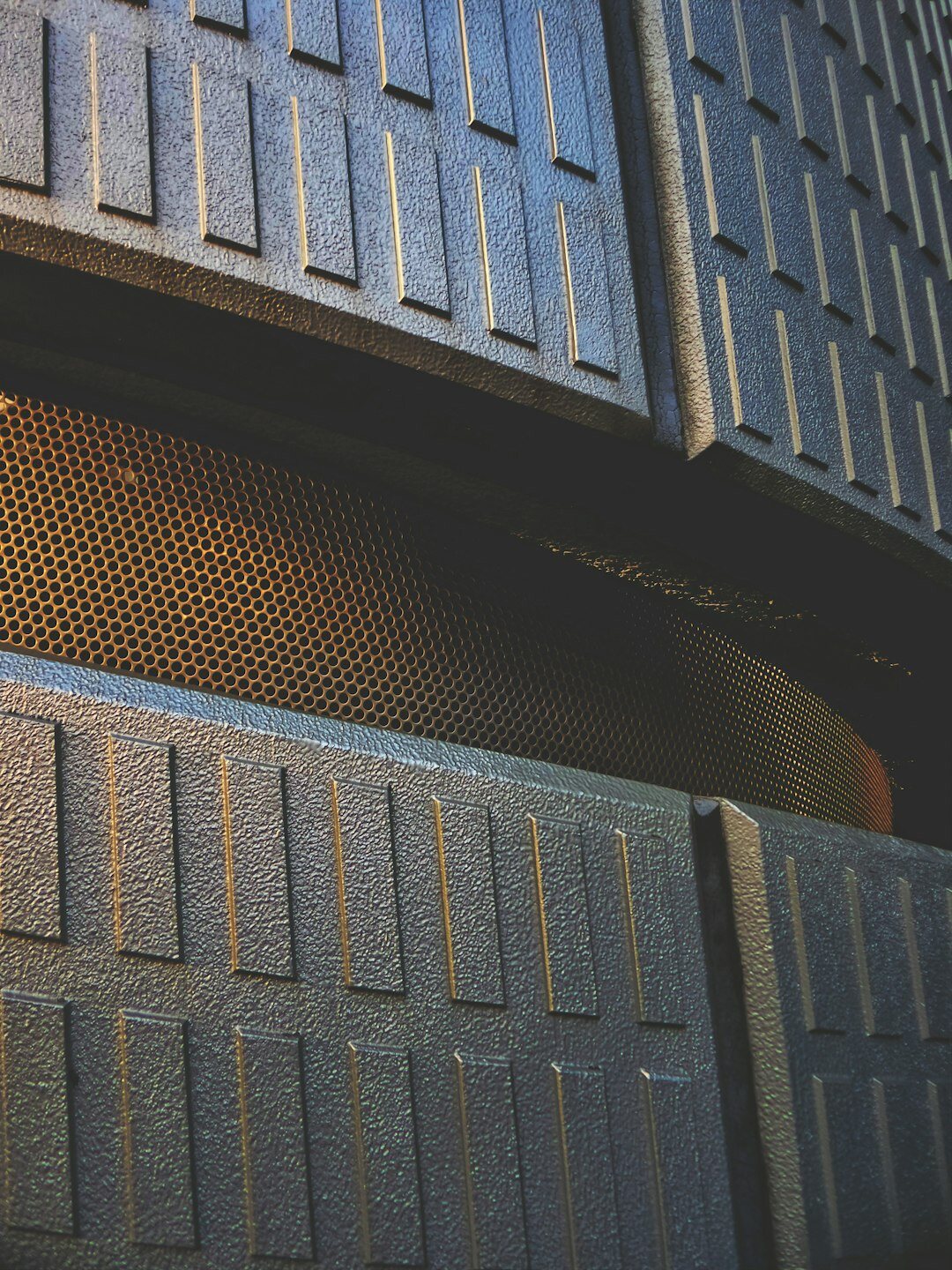 Server racks and signal routing equipment in a broadcast facility